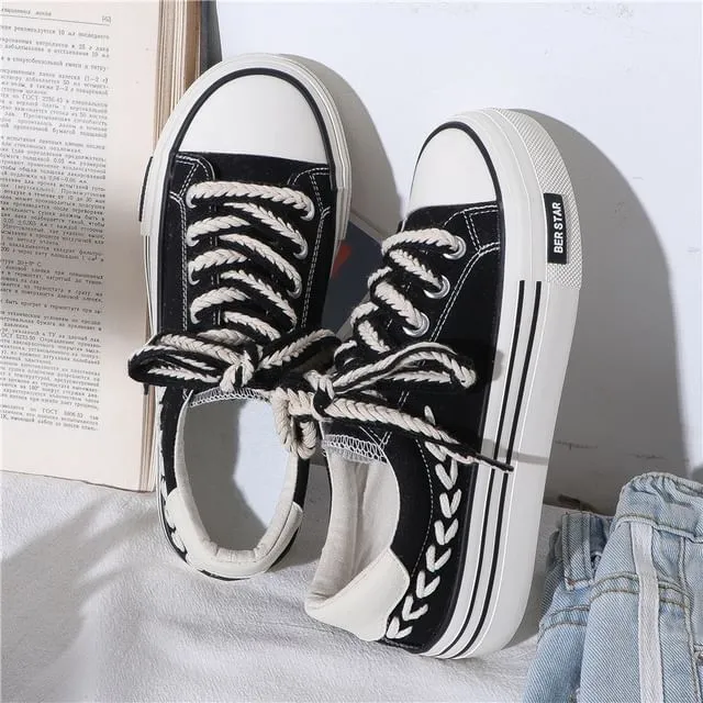 Lace-Up Colorblock Sneakers