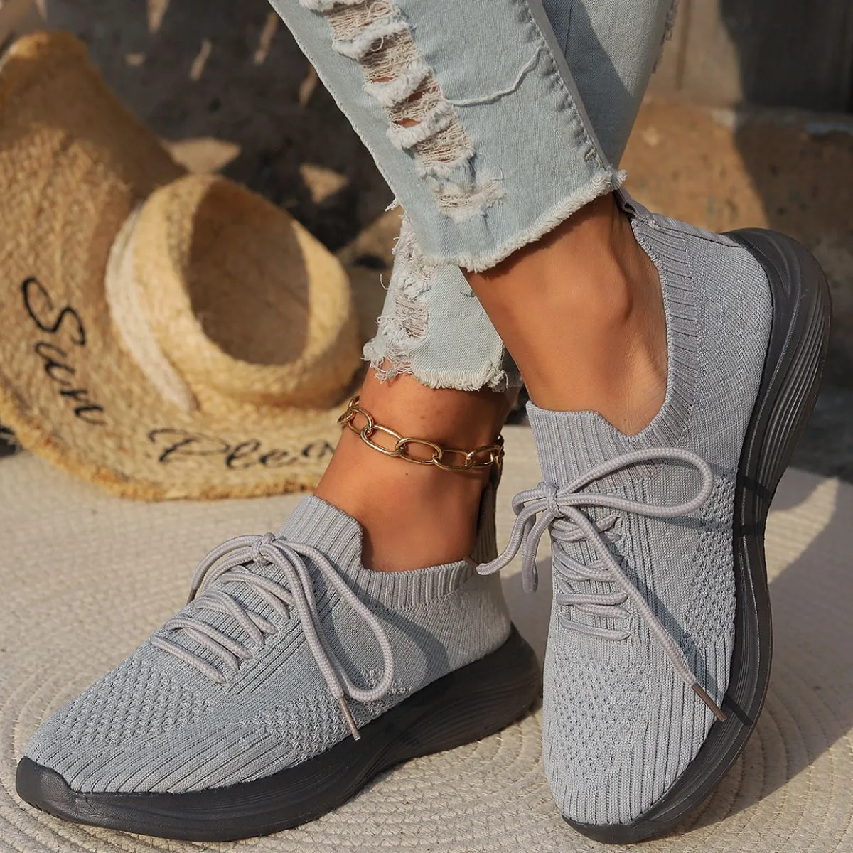 Lace Up Travel Sneakers