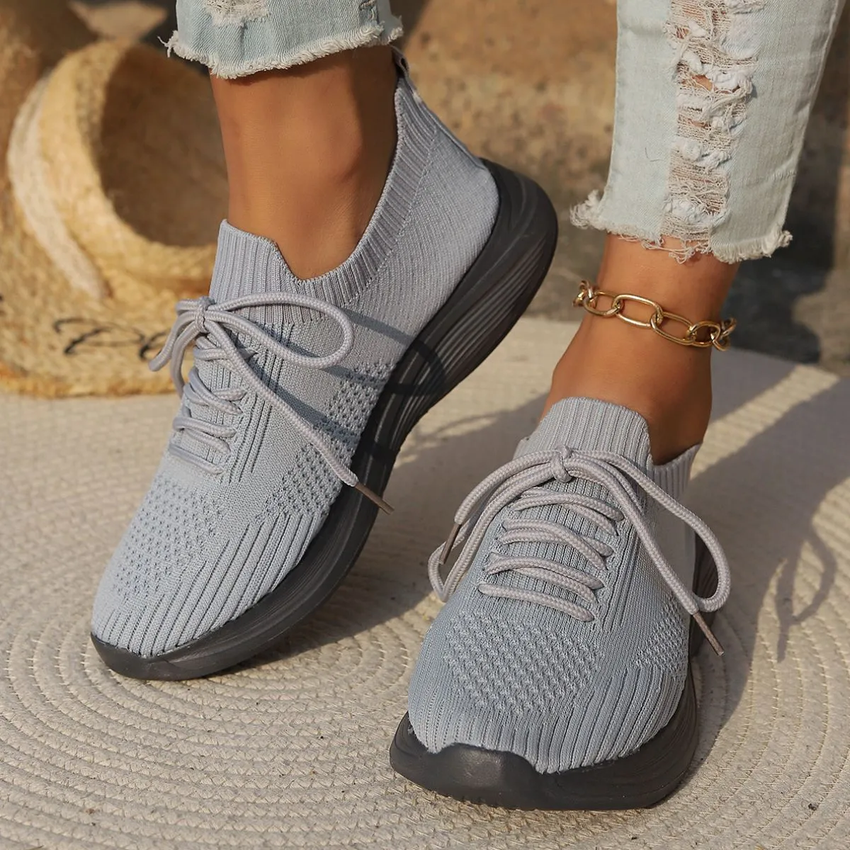Lace Up Travel Sneakers