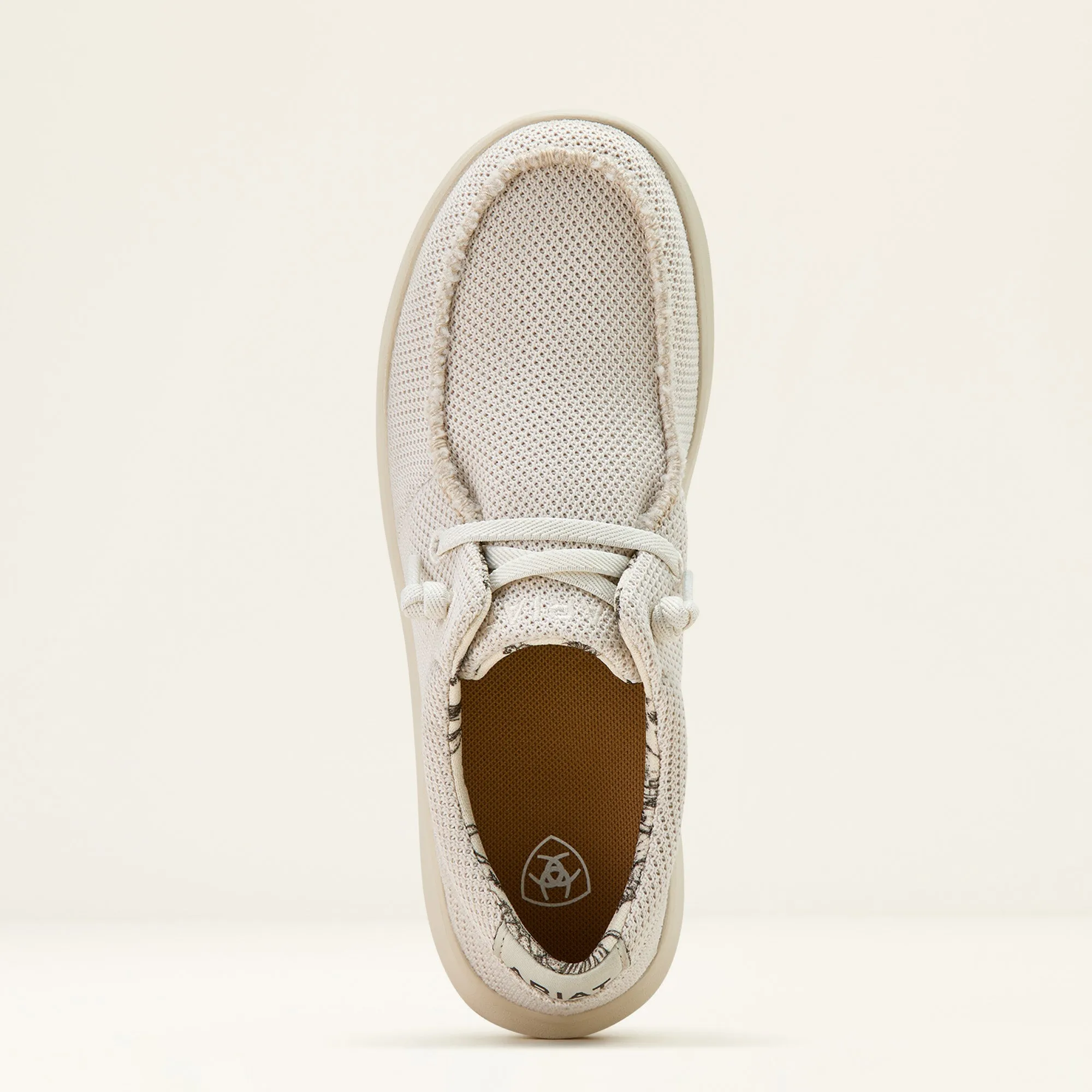 Ladies Ariat Cream Mesh Hilo Shoe - 10061254
