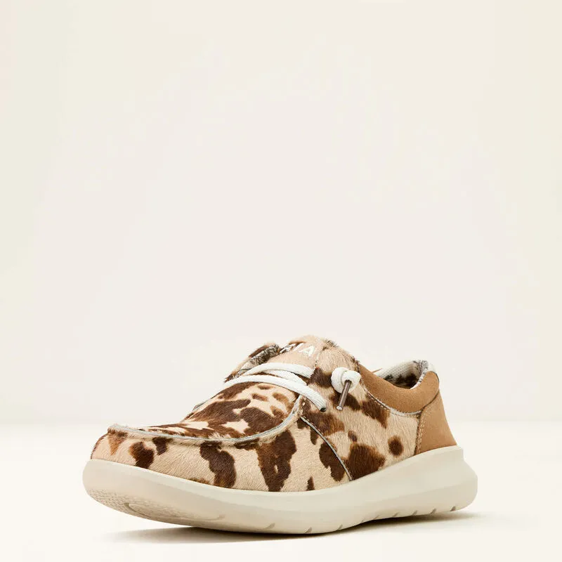 Ladies Ariat Hilo Tan & White Brindle Hair Shoe - 10061345