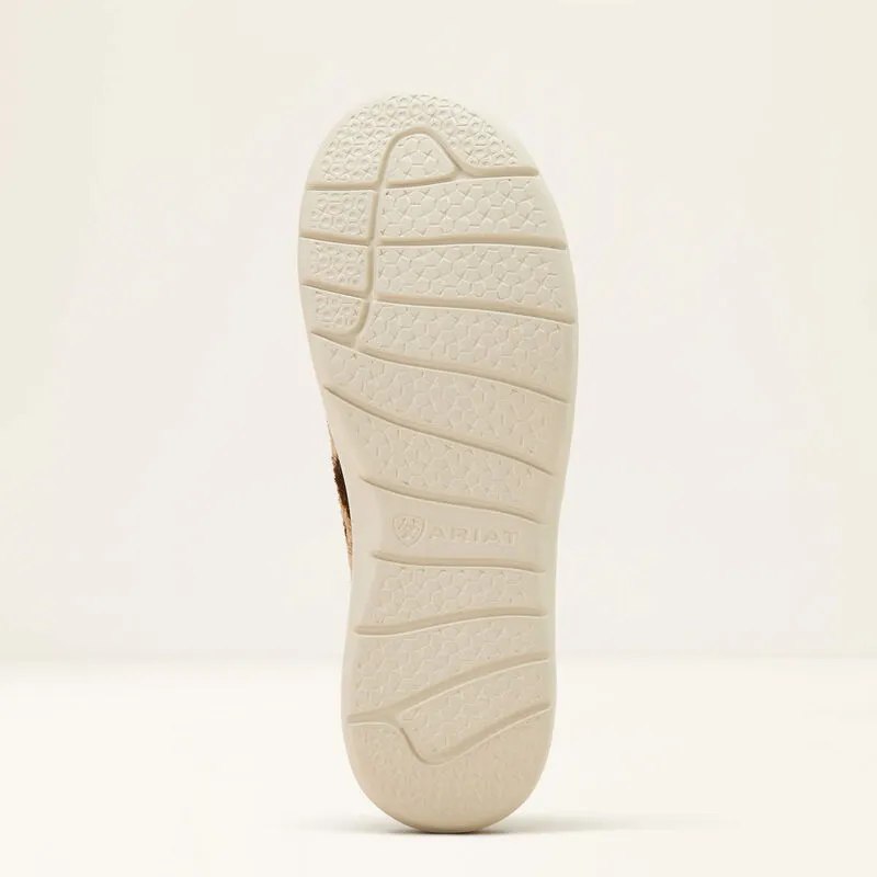 Ladies Ariat Hilo Tan & White Brindle Hair Shoe - 10061345