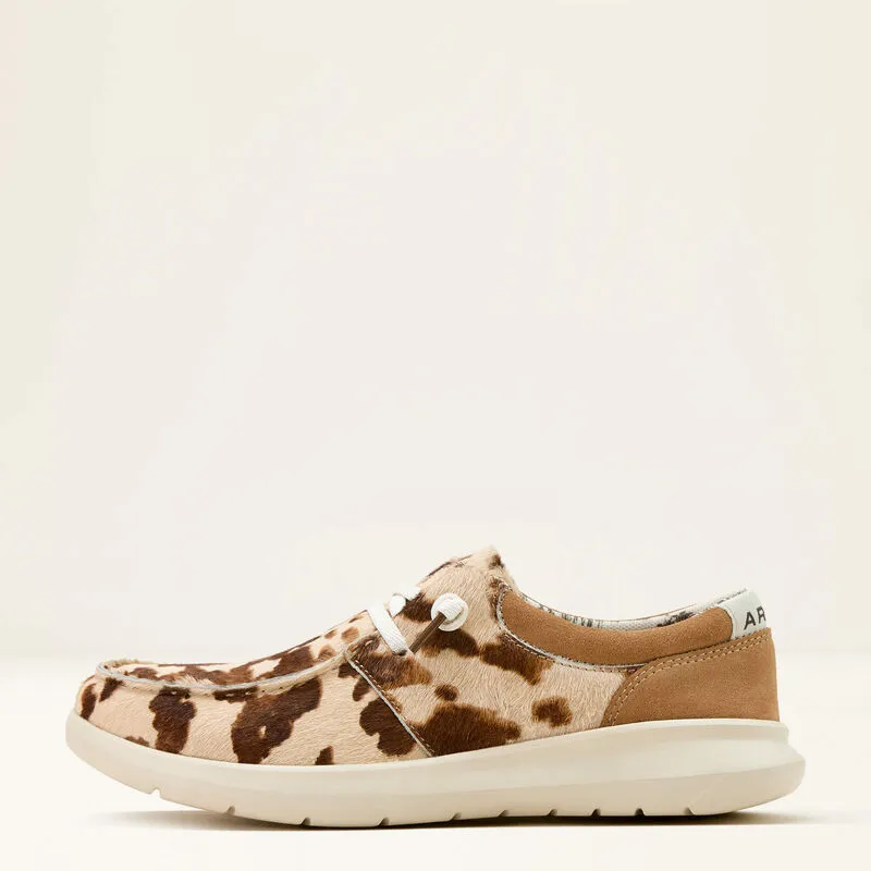 Ladies Ariat Hilo Tan & White Brindle Hair Shoe - 10061345