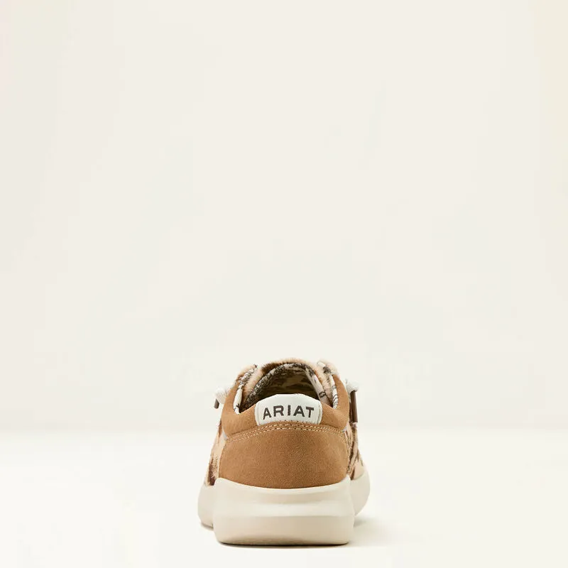 Ladies Ariat Hilo Tan & White Brindle Hair Shoe - 10061345