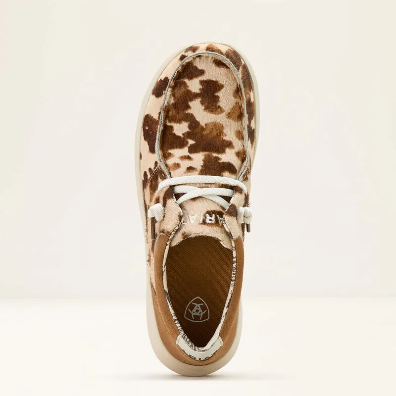 Ladies Ariat Hilo Tan & White Brindle Hair Shoe - 10061345