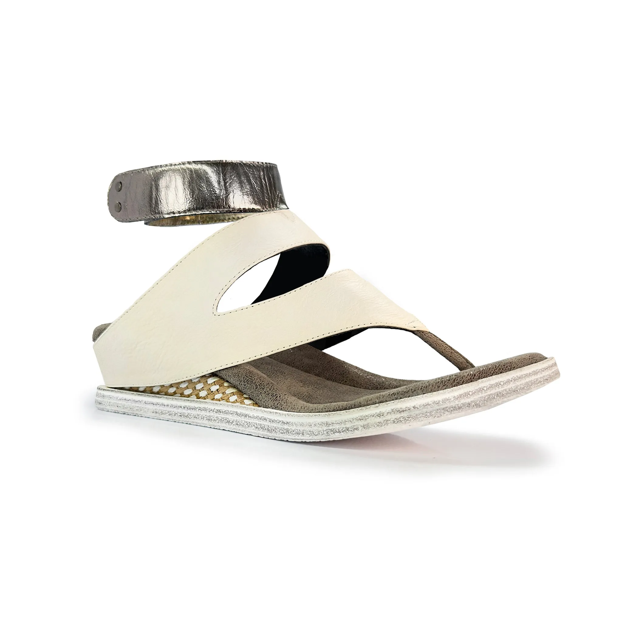 Lava 2 - Bone flips to Black - 4 Way Sandal
