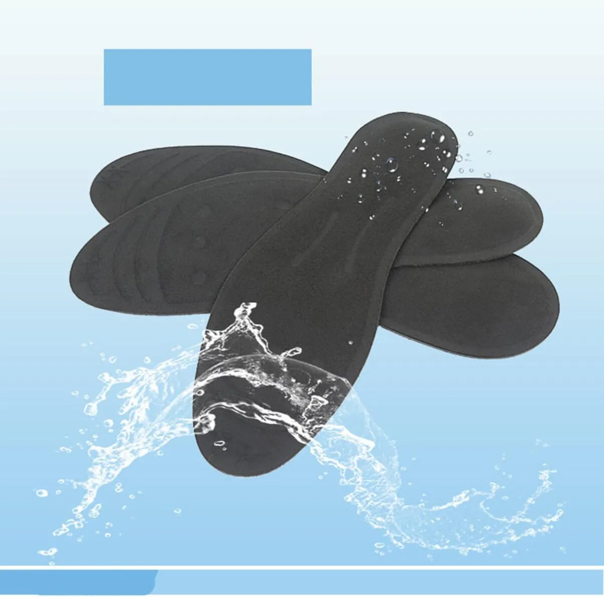 Liquid Massaging Orthotic Shoe Insoles - Shock Absorbing Gel Shoes Inserts - Foot and Arch Support - Glycerin Filled - Foot Massage for Plantar (S Size)