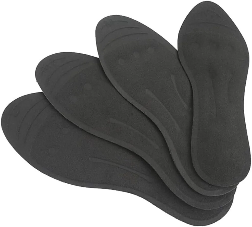 Liquid Massaging Orthotic Shoe Insoles - Shock Absorbing Gel Shoes Inserts - Foot and Arch Support - Glycerin Filled - Foot Massage for Plantar (S Size)