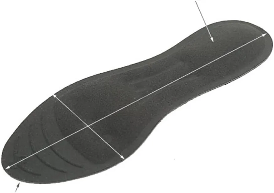 Liquid Massaging Orthotic Shoe Insoles - Shock Absorbing Gel Shoes Inserts - Foot and Arch Support - Glycerin Filled - Foot Massage for Plantar (S Size)