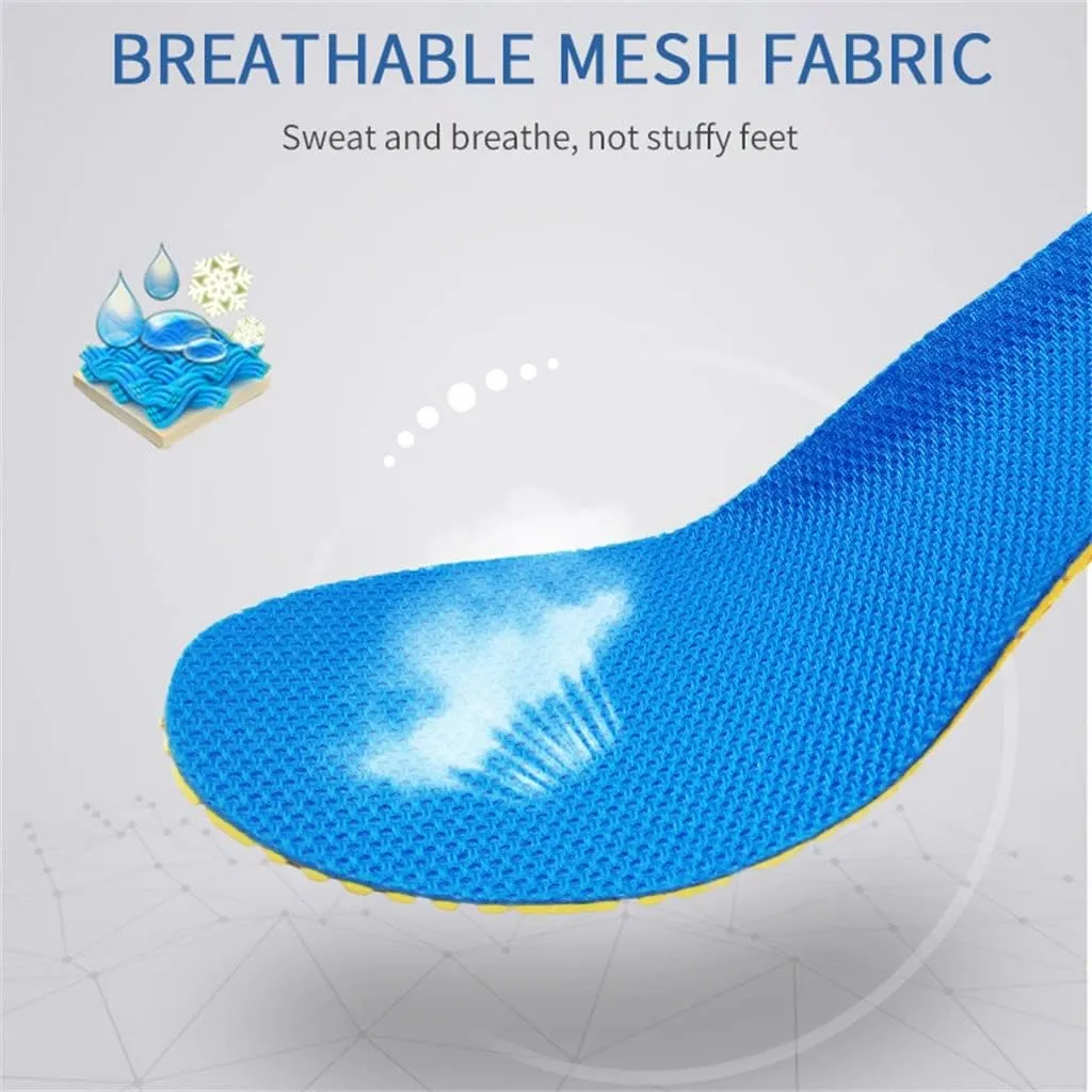 Memory Foam Insoles for Shoes Sole Mesh Deodorant Breathable Cushion Running Insoles for Feet Orthopedic Insoles(Small)