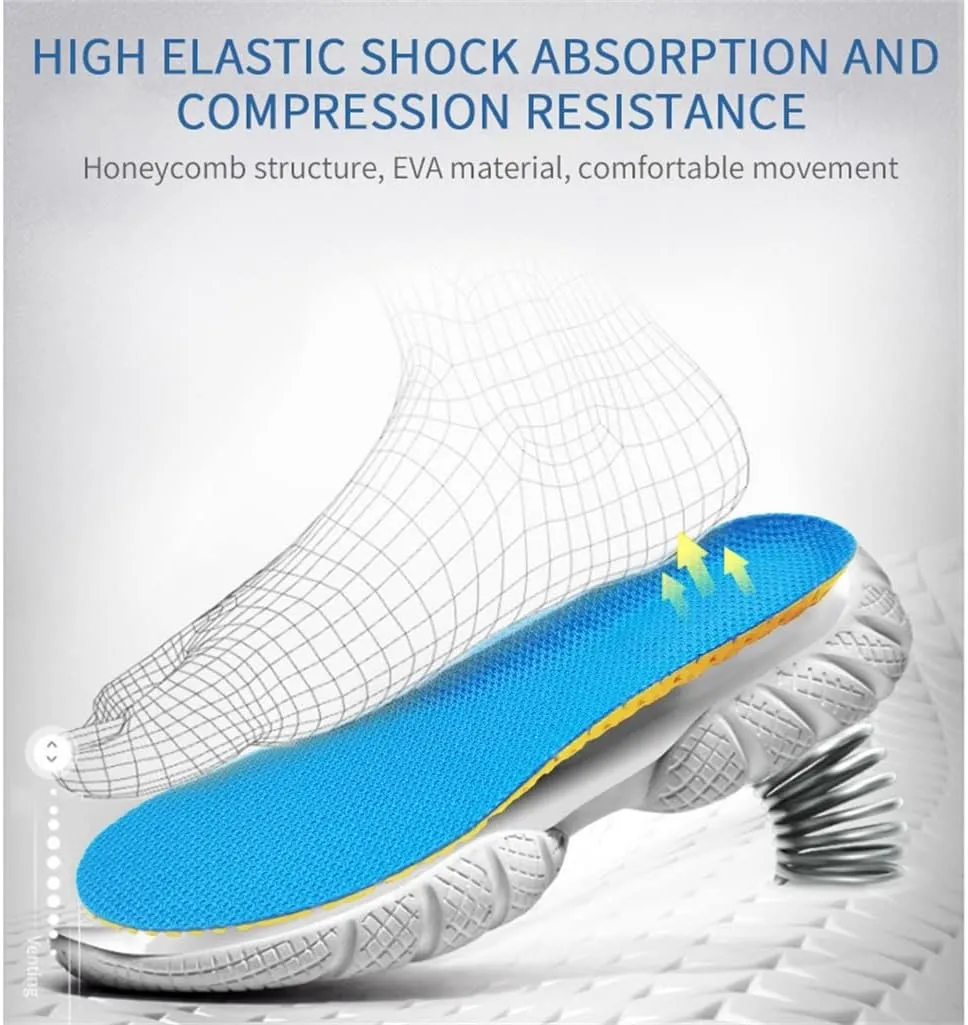 Memory Foam Insoles for Shoes Sole Mesh Deodorant Breathable Cushion Running Insoles for Feet Orthopedic Insoles(Small)