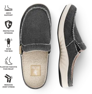 Men's Canvas Arch Support Slippers