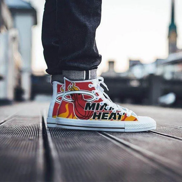 miami heat mens high top sneakers high top