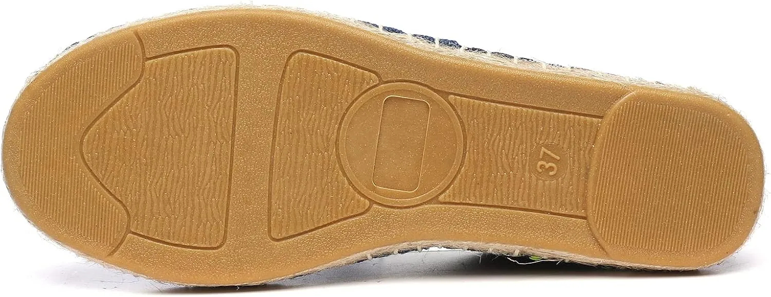 Mintzice Men's Solid Comfortable Slip on Canvas Espadrilles Flat