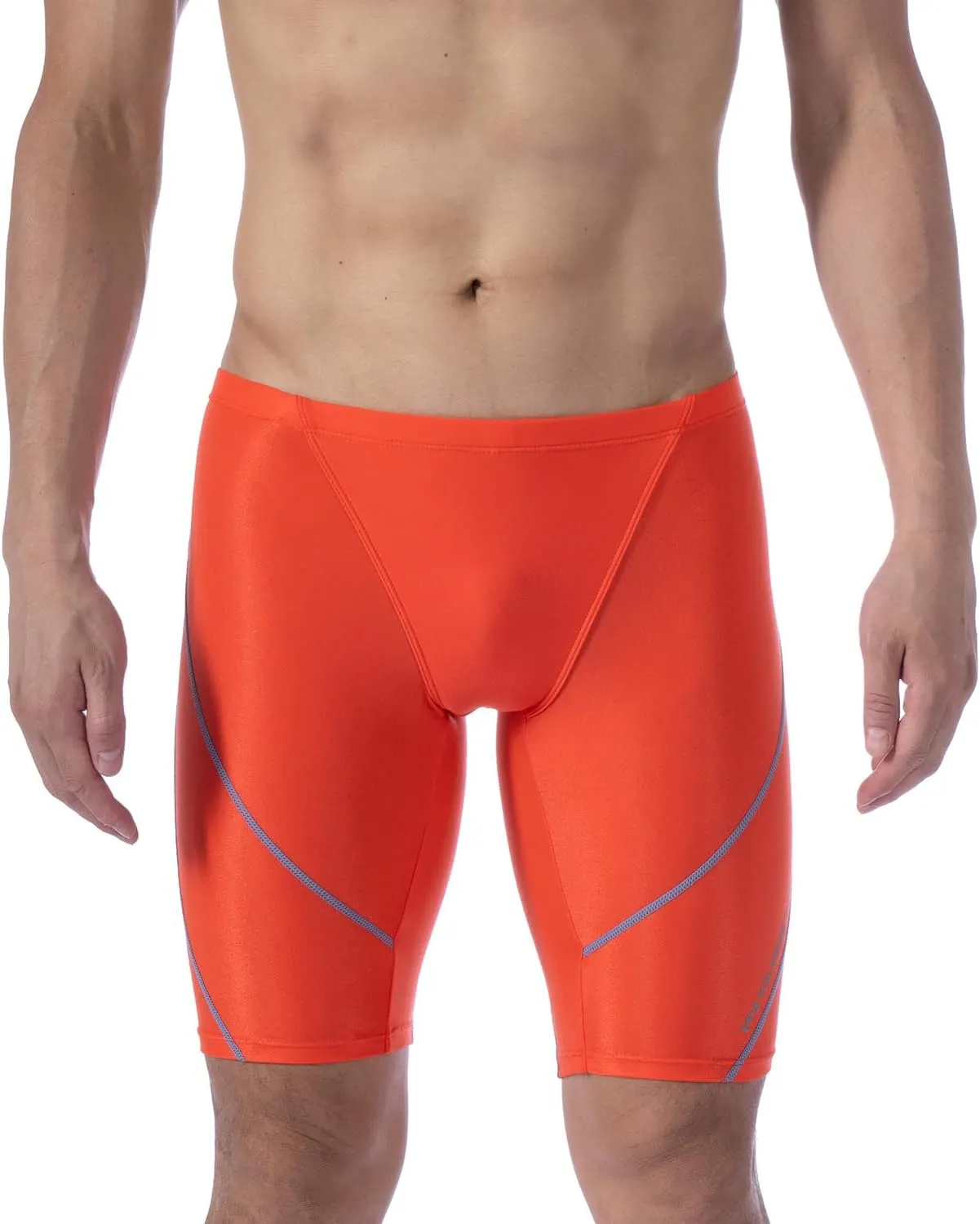 MY KILOMETRE Men's Swimsuit Jammer Solid Swim Jammers Endurance Long Racing Training Swimsuit