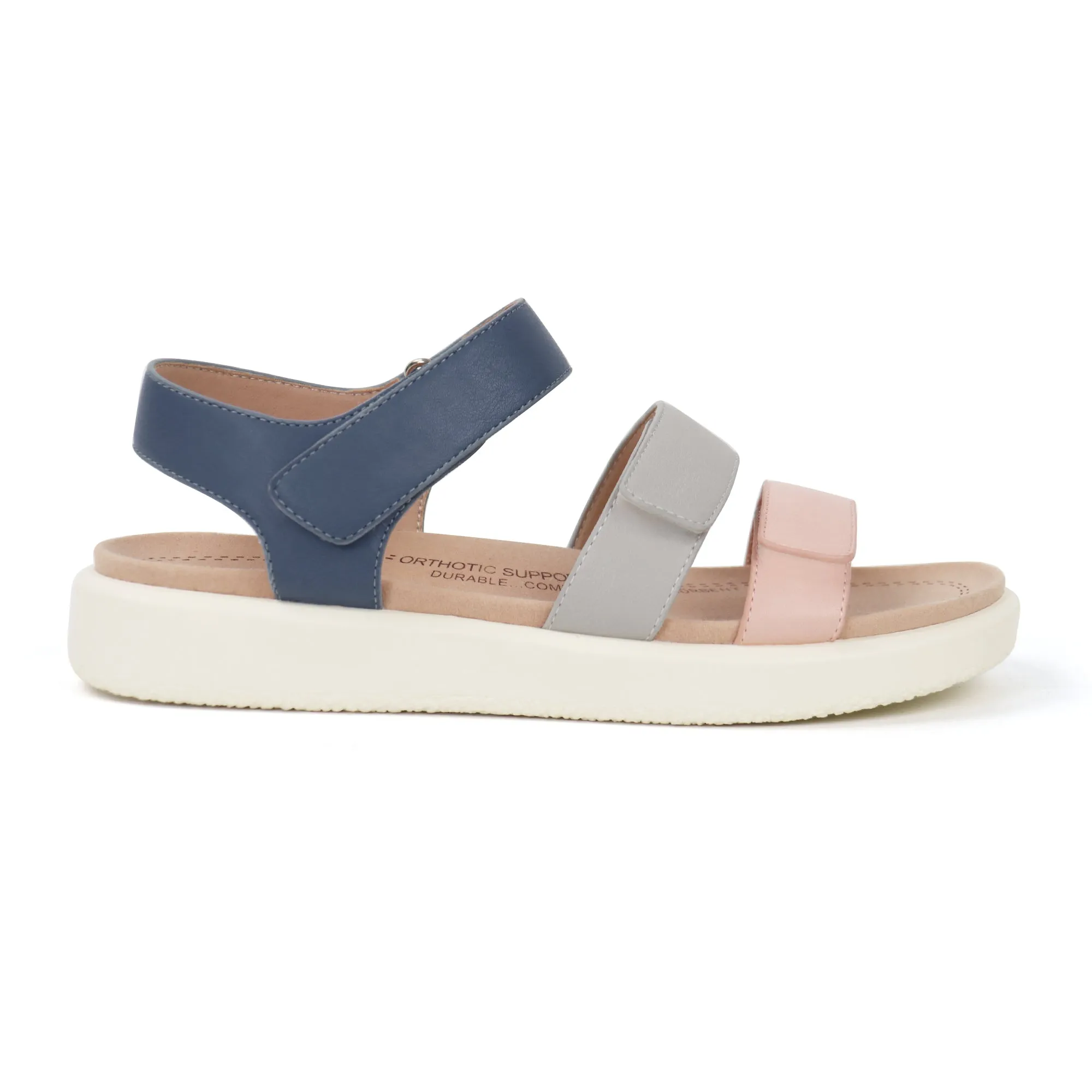 Navy Arch Support Sandals-Kitty