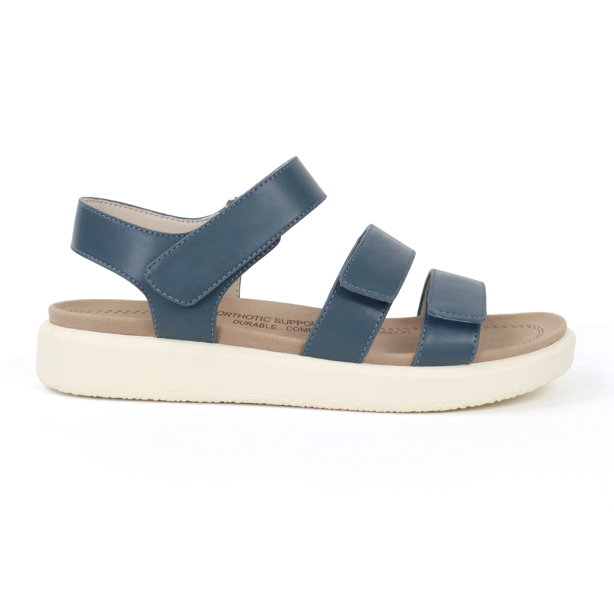 Navy Arch Support Sandals-Kitty