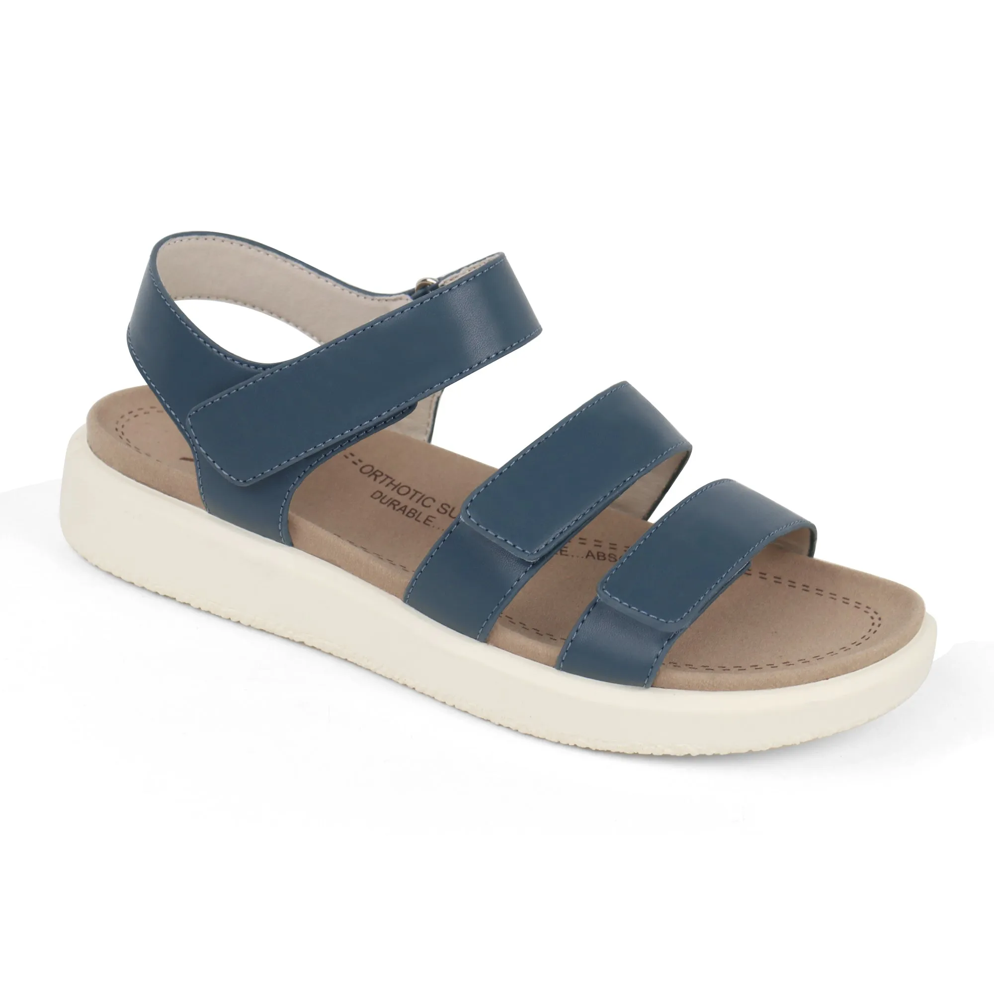 Navy Arch Support Sandals-Kitty