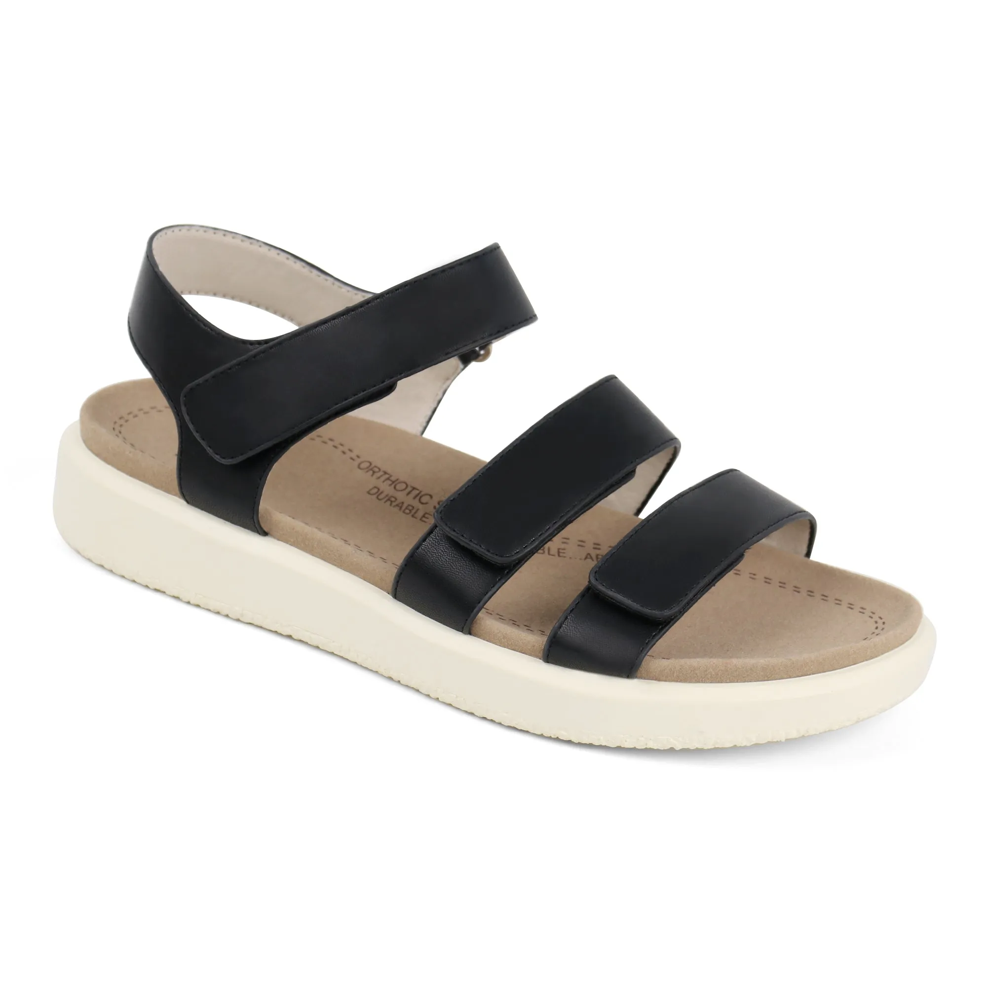 Navy Arch Support Sandals-Kitty