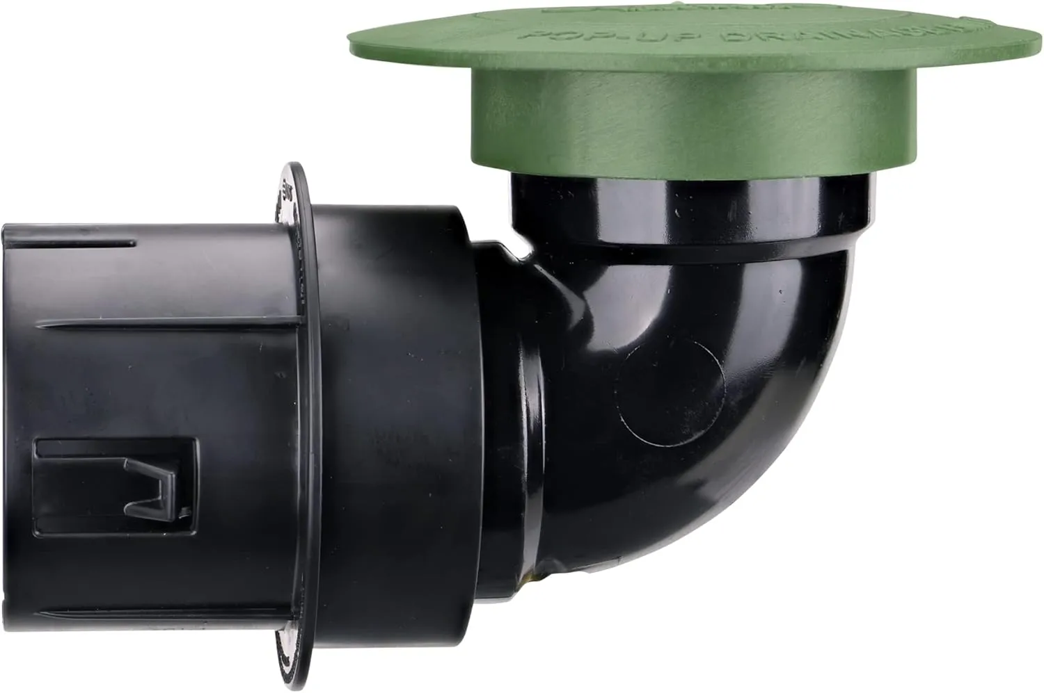 NDS 430 Pop-Up Drainage Emitter with Elbow and Adapter for 3 in. & 4 in. Drain Pipes, works with drainage systems including catch basins, Green Plastic