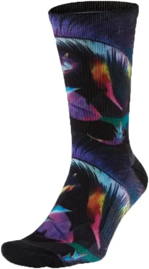 Nike Men`s Elite Versatility Crew Basketball Socks (Rojo (Multi-Color), Small)
