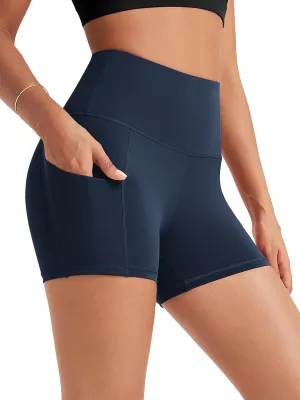 ODODOS Women's Tummy Control Biker Shorts 2.0 with Pockets High Waist Athletic Workout Yoga Shorts-3.5''/ 5"/ 8" / 10" Inseam
