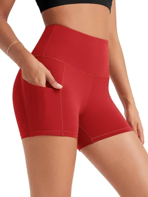 ODODOS Women's Tummy Control Biker Shorts 2.0 with Pockets High Waist Athletic Workout Yoga Shorts-3.5''/ 5"/ 8" / 10" Inseam