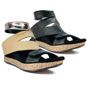 Olivia 2 - Taupe flips to Black - 4 Way Sandal