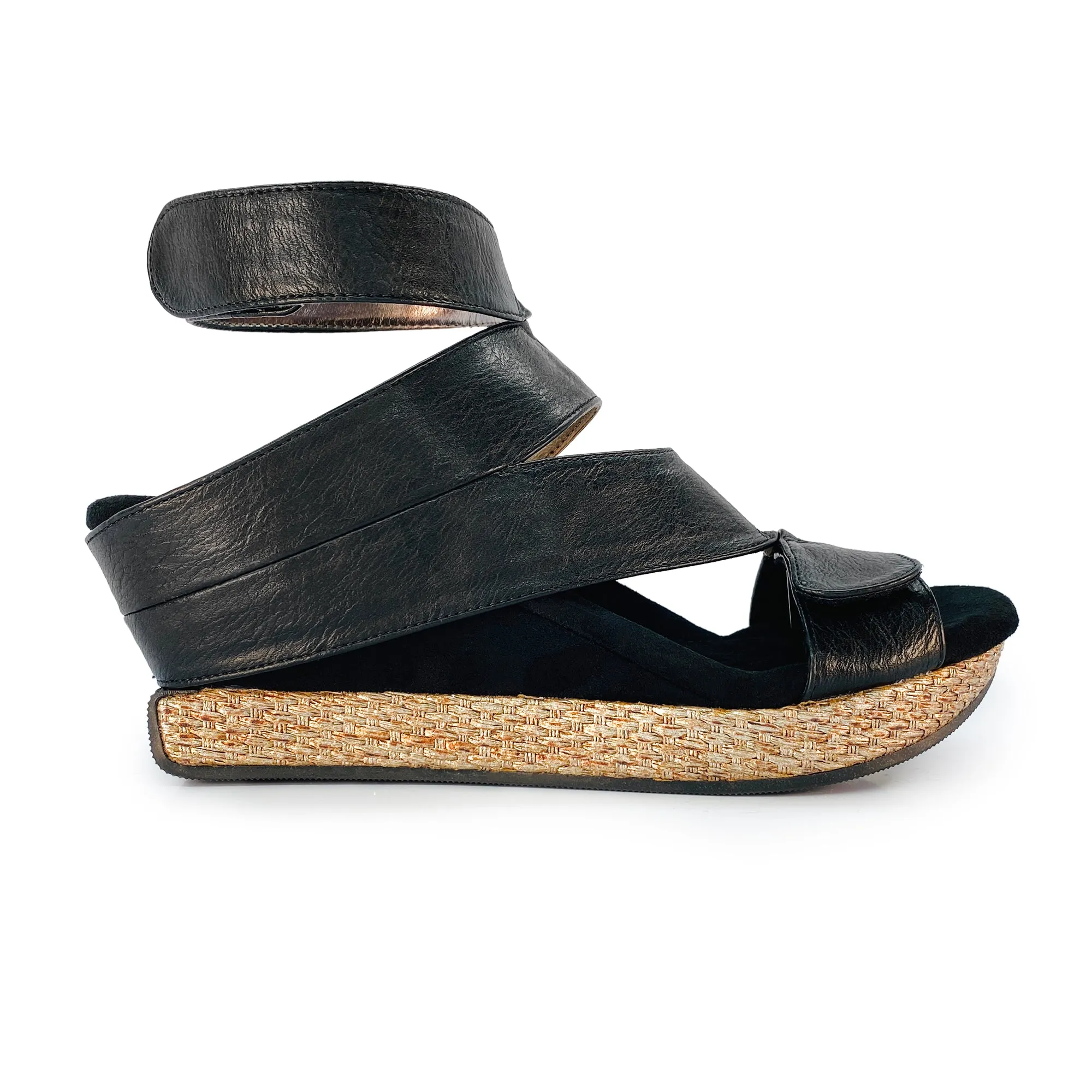 Olivia 2 - Taupe flips to Black - 4 Way Sandal