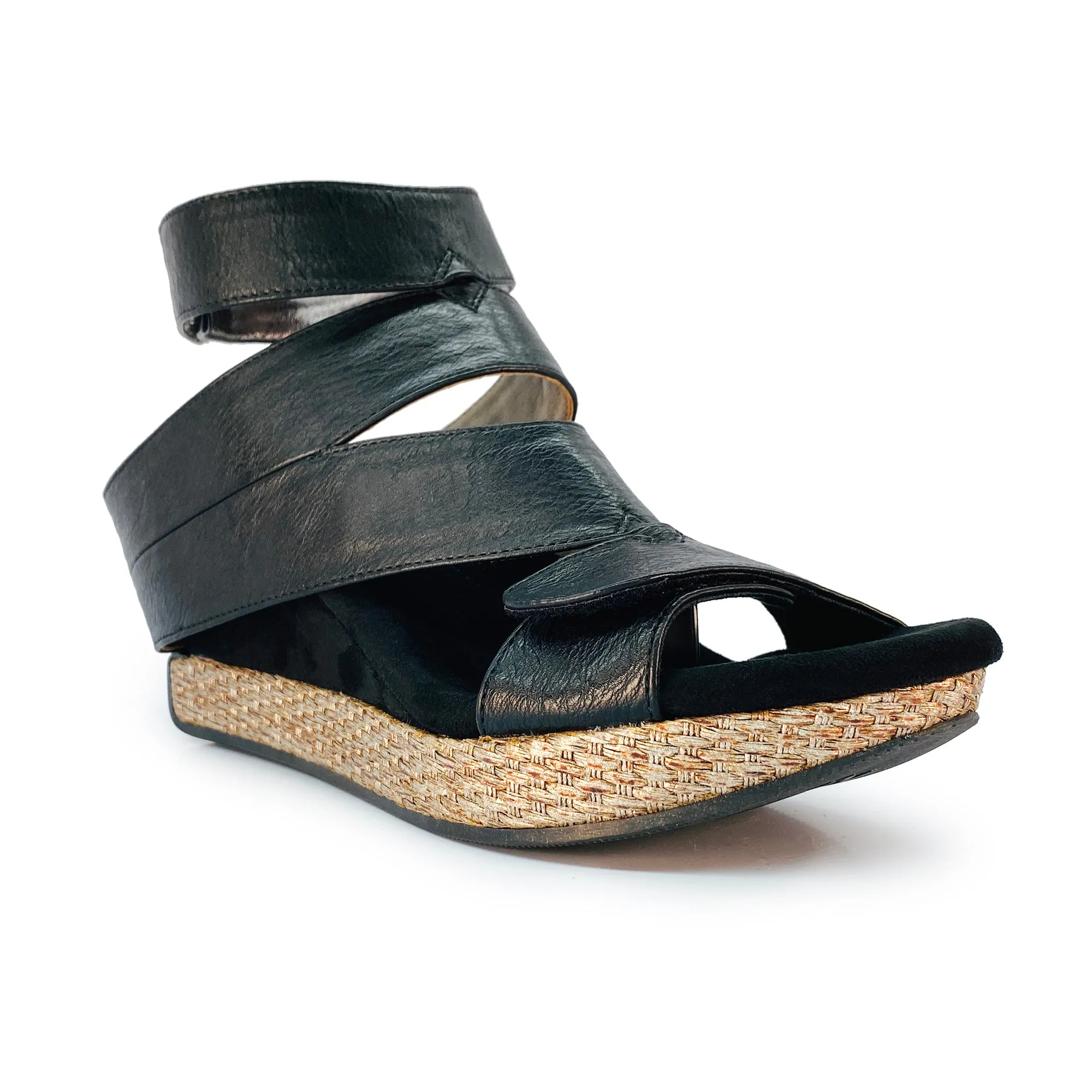 Olivia 2 - Taupe flips to Black - 4 Way Sandal