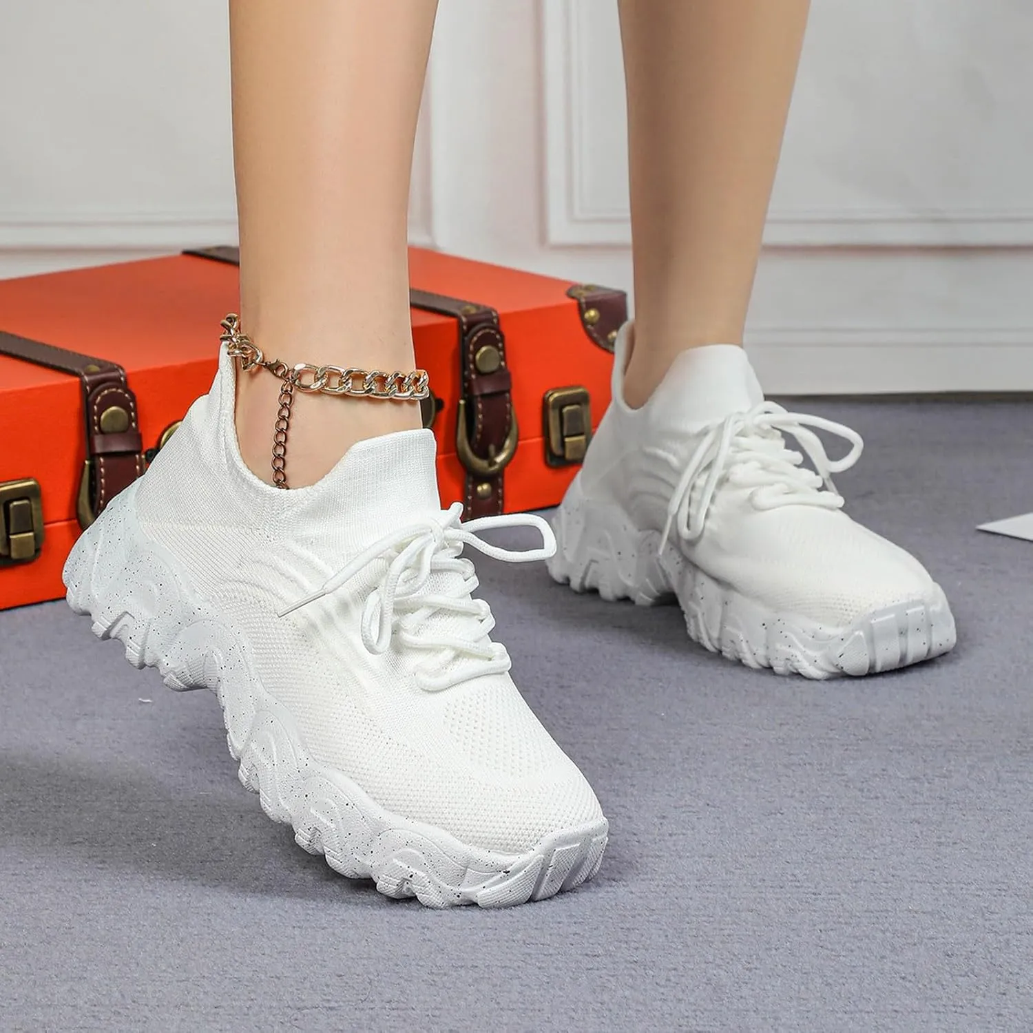 Ortho Pro Shoes for Women, Nurse Babe Shoes,Ortho Pro Women's Classic Shoes, Women's Lace Up Mesh Orthopedic Sneakers