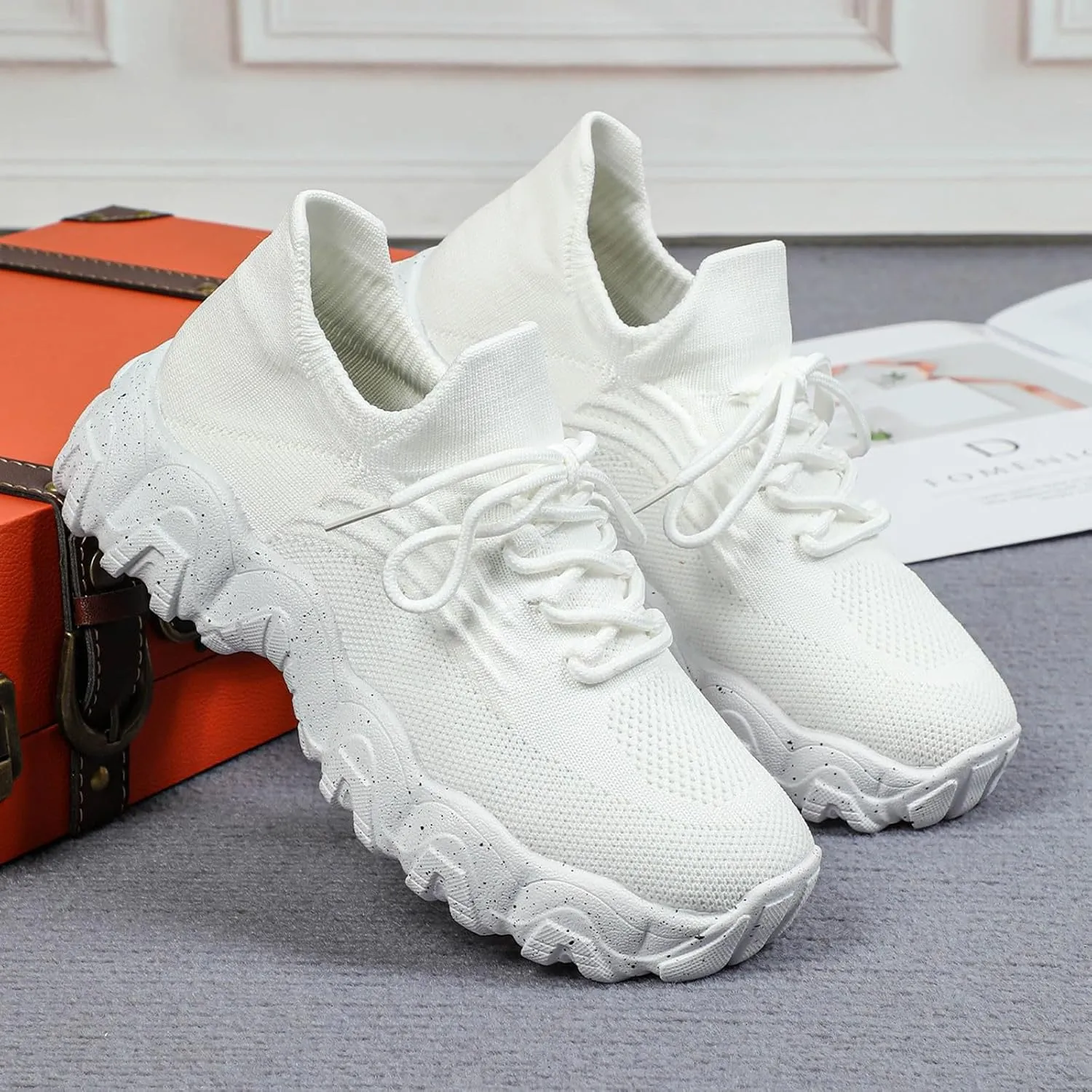 Ortho Pro Shoes for Women, Nurse Babe Shoes,Ortho Pro Women's Classic Shoes, Women's Lace Up Mesh Orthopedic Sneakers