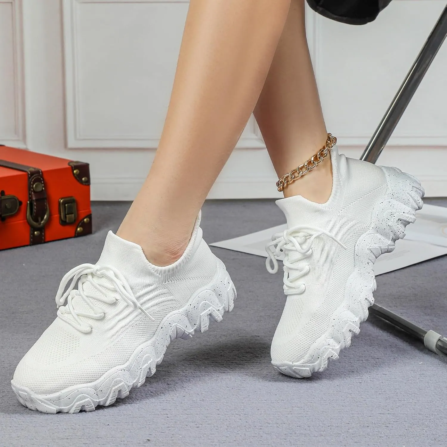 Ortho Pro Shoes for Women, Nurse Babe Shoes,Ortho Pro Women's Classic Shoes, Women's Lace Up Mesh Orthopedic Sneakers