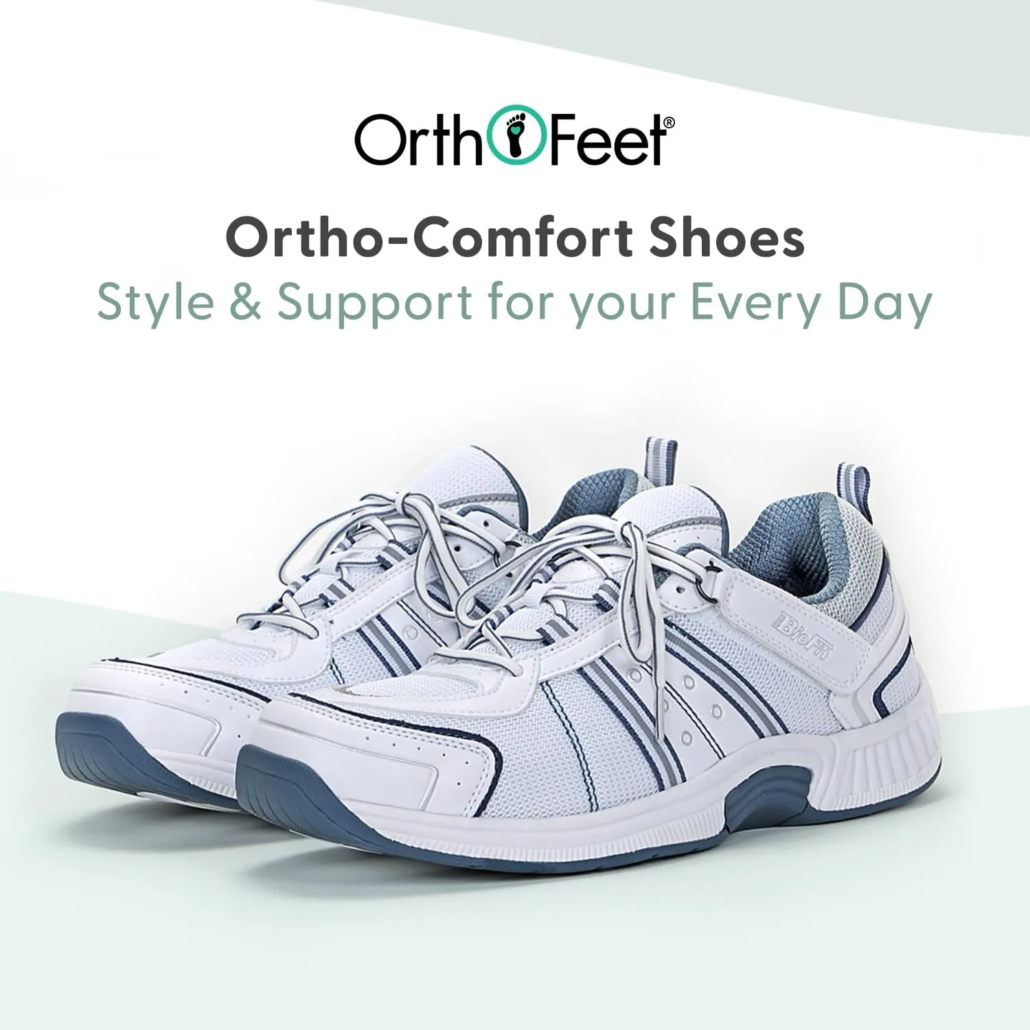 Orthofeet Men's Orthopedic Monterey Bay Tie-Less Sneakers