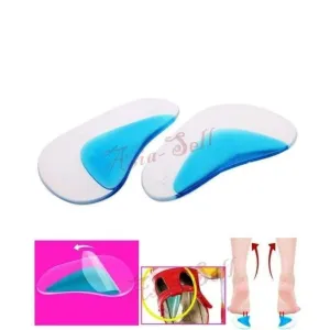Orthotic Arch Supports Insoles Flat Foot Gel Flatfoot Corrector Shoe Silicone Insert