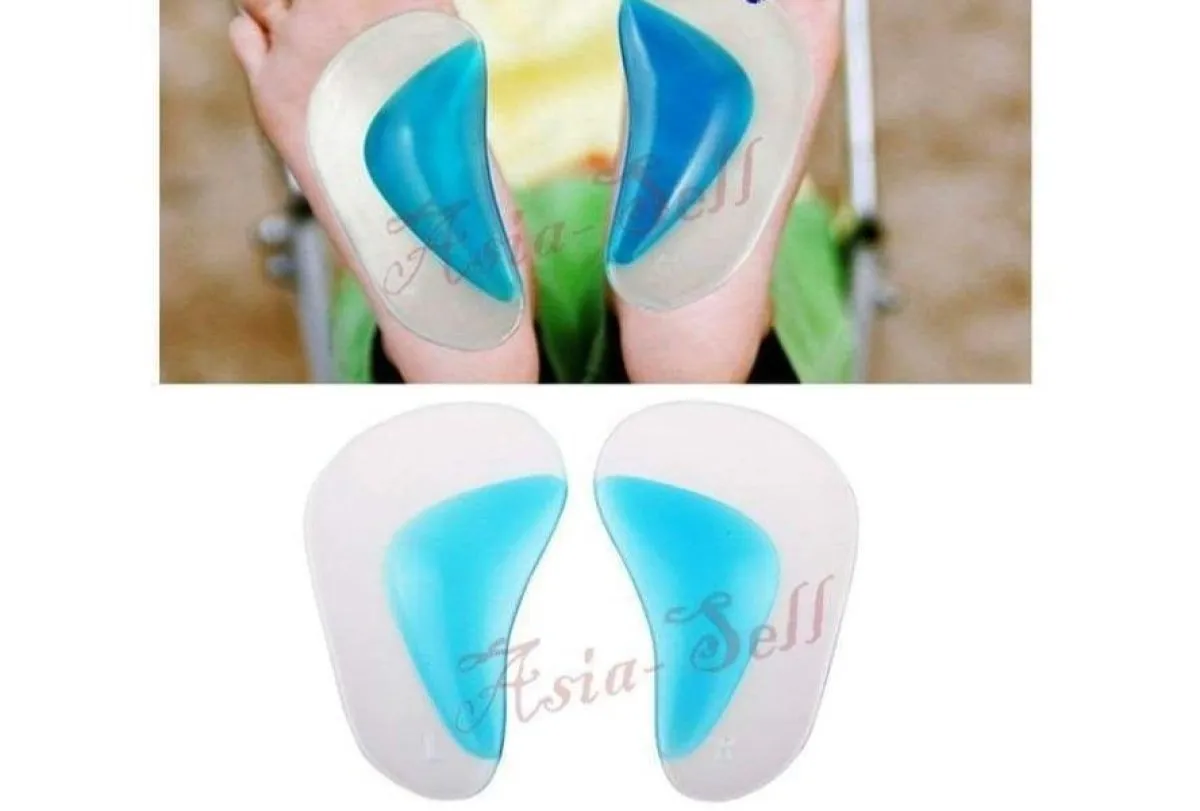 Orthotic Arch Supports Insoles Flat Foot Gel Flatfoot Corrector Shoe Silicone Insert