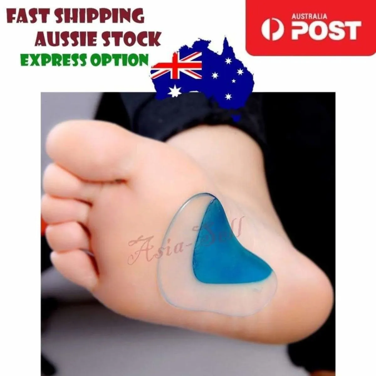 Orthotic Arch Supports Insoles Flat Foot Gel Flatfoot Corrector Shoe Silicone Insert