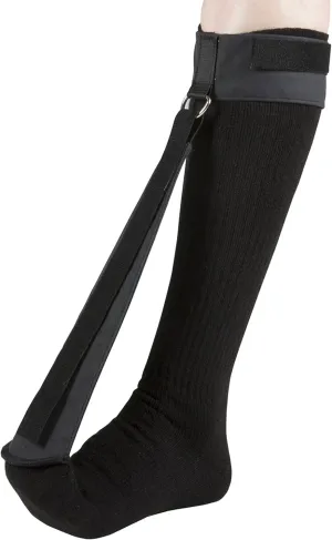 OTC Night Sock, Plantar Fasciitis, Achilles Tendonitis, Step Arch Tight Calf Muscle Support, Black, Small