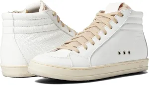 P448 Women's Skate White/Gravel Leather High-Top Italian Sneaker
