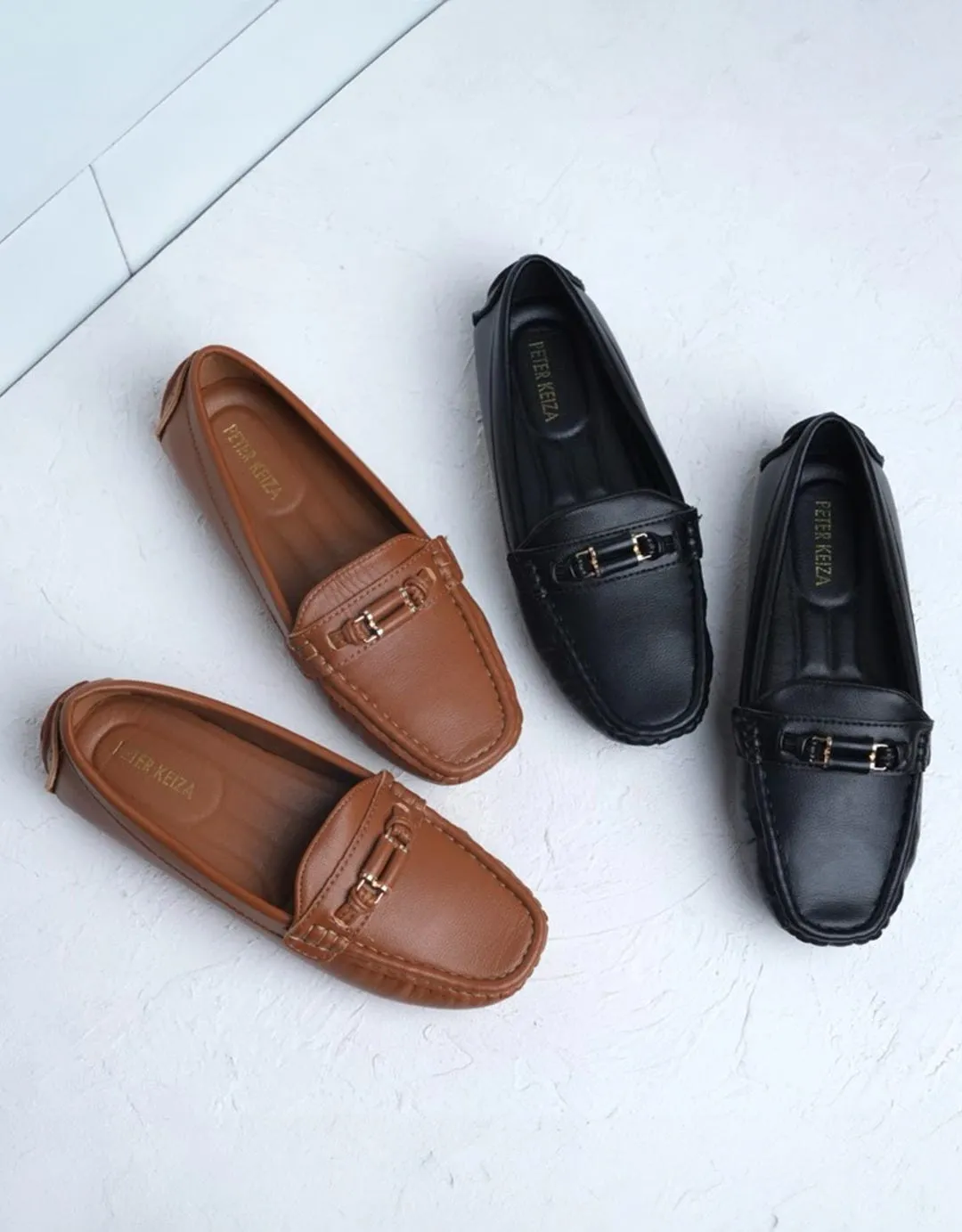 Peter Keiza Sepatu Loafers Moccasin Wanita