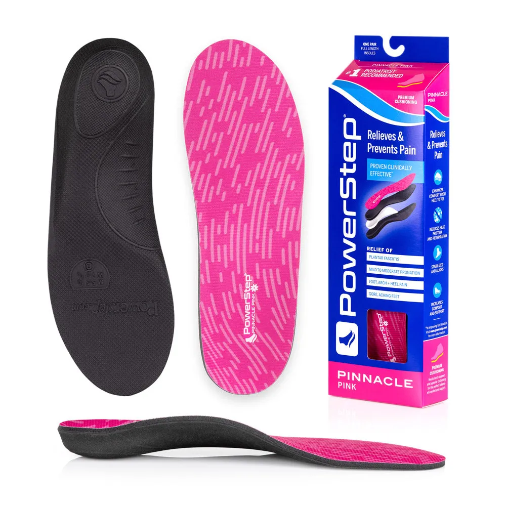 PowerStep Pinnacle Pink Insoles