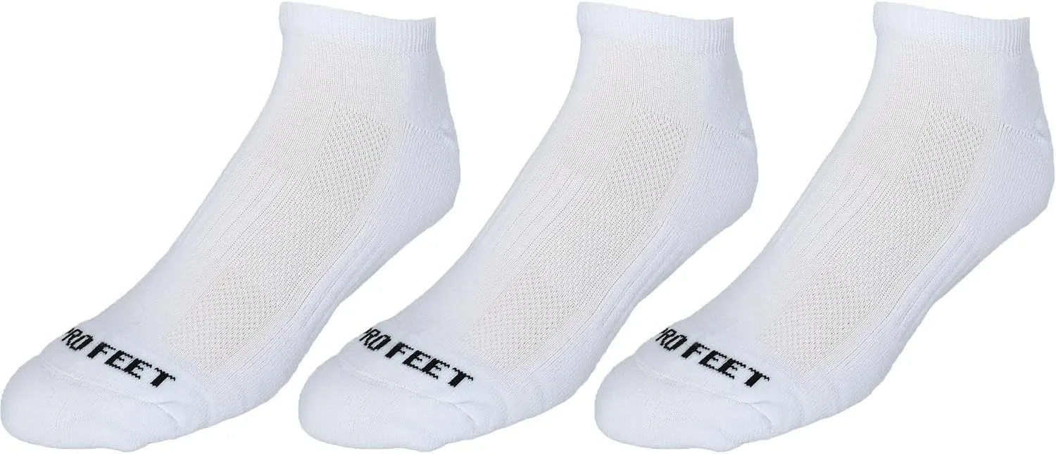 Pro Feet Performance Multi-Sport Polypropylene Low Cut 3-Pack Sock