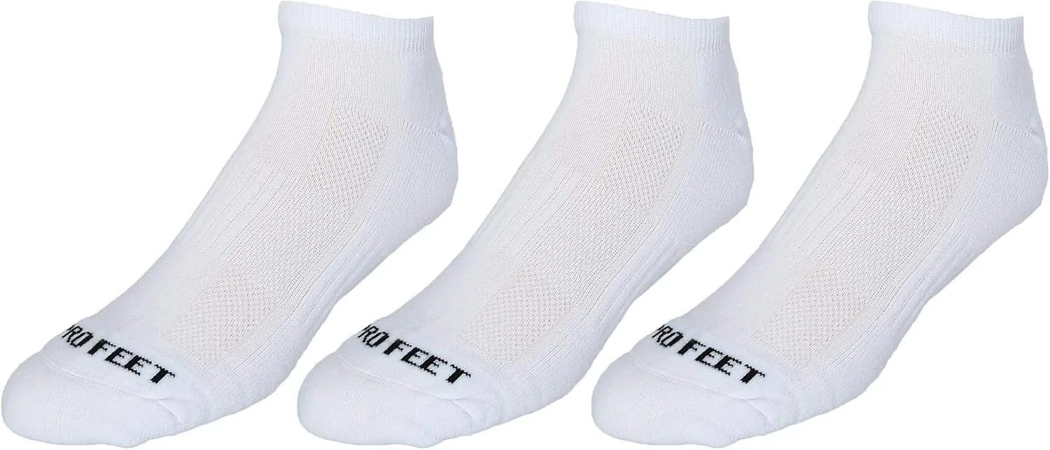 Pro Feet Performance Multi-Sport Polypropylene Low Cut 3-Pack Sock