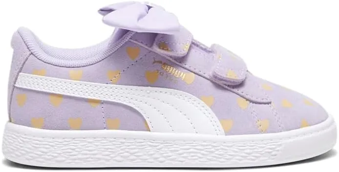 PUMA Kids Girls Suede Classic Lf Re-Bow V Slip On Sneakers Shoes Casual - Purple - Size 2 M