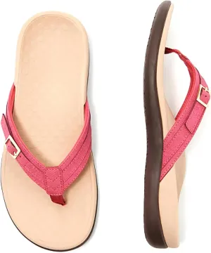 Pylera Orthopaedic Summer Sandals, Soft Bottom Massage Wedge Slide Flip Flops with Arch Support Orthopedic Sandals