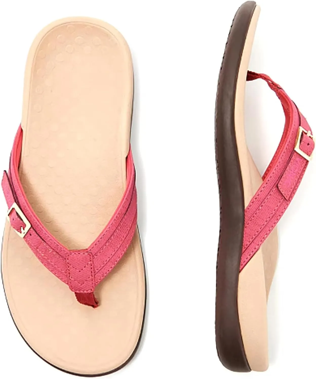 Pylera Orthopaedic Summer Sandals, Soft Bottom Massage Wedge Slide Flip Flops with Arch Support Orthopedic Sandals