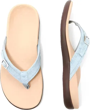 Pylera Orthopaedic Summer Sandals, Soft Bottom Massage Wedge Slide Flip Flops with Arch Support Orthopedic Sandals