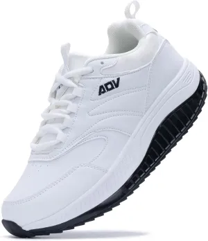 QAUPPE Womens Walking Shoes with Arch Support Wide Plantar Fasciitis Sneakers Tennis for Foot Pain Relief