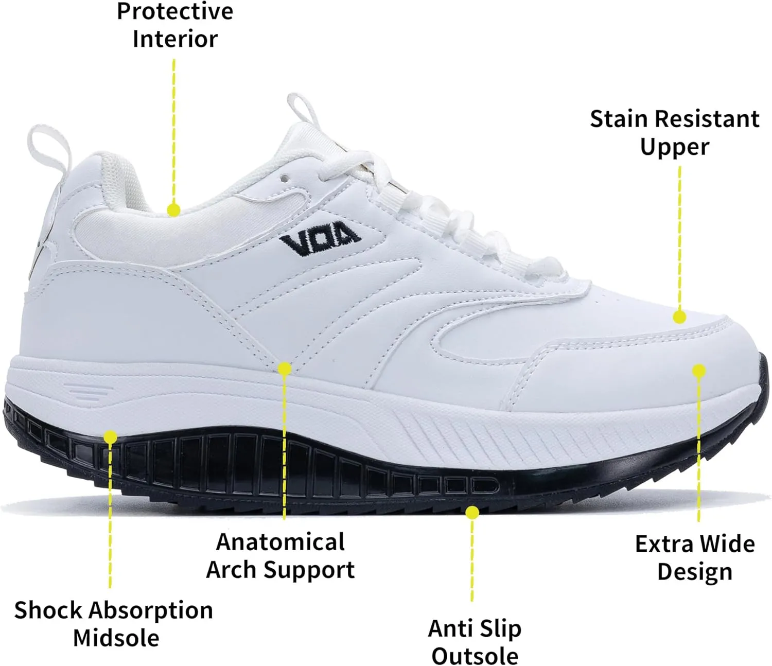 QAUPPE Womens Walking Shoes with Arch Support Wide Plantar Fasciitis Sneakers Tennis for Foot Pain Relief