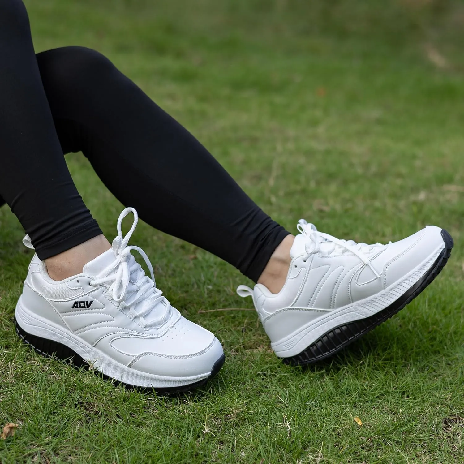QAUPPE Womens Walking Shoes with Arch Support Wide Plantar Fasciitis Sneakers Tennis for Foot Pain Relief